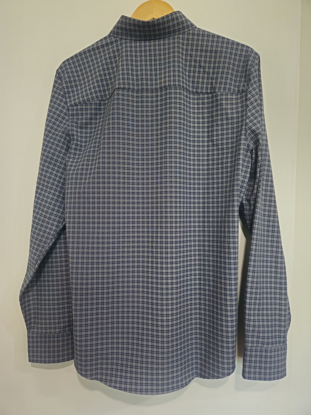 RHONE Blue and White Checked Dress Shirt Size S - Picture 2 of 6